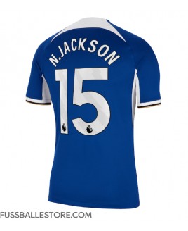 Günstige Chelsea Nicolas Jackson #15 Heimtrikot 2023-24 Kurzarm